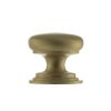 Old English Lincoln Solid Brass Victorian Knob 38mm on Concealed Fix - Satin Brass