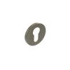Millhouse Brass Euro Escutcheons on 5mm Slimline Round Rose - Satin Nickel (Pair)