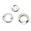 Polished Chrome Round Euro Escutcheon (Plain)