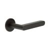 CR-101 Dark Bronze Fixed Dead Round Rose Door Handle - By Frelan Hardware - CR-101A3DB