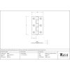 Pewter 3" Butt Hinge (pair)