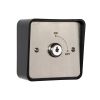 Zoo Hardware On/Off Latching Key Switch in Stainless Steel Plate c/w Shrouded Back Box