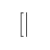 Zoo Hardware Square Block Cabinet handle 224mm CTC Matt Black Finish