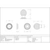 Rosewood and PN Beehive Cabinet Knob 38mm