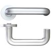 Zoo Hardware 22mm RTD lever - screw on rose - Satin Aluminium