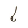 Victorian Coat Hook 115mm Antique Brass