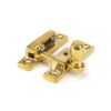 Polished Brass Mushroom Quadrant Fastener - Narrow