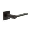 CR-105 Dark Bronze Fixed Dead Square Rose Door Handle - By Frelan Hardware - CR-105B3DB