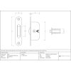 Burnished Brass Radiused Sash Pulley 75kg