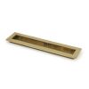 Aged Brass 250mm Plain Rectangular Pull
