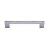 Heritage Brass Cabinet Pull Metro Hammered Design 160mm CTC Polished Chrome Finish