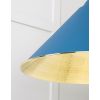 Hammered Brass Hockley Pendant in Upstream