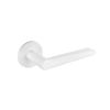 Tupai Rapido 5S Line Torrao Lever Door Handle on 5mm Slimline Round Rose - White (Pair)