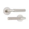 Connaught Lever on Rose Satin Nickel