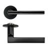 Zoo Hardware Varese Lever on 4mm Round Slim Sprung Rose - PVD Black