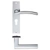 Zoo Hardware Amalfi lever on euro backplate - Polished Chrome
