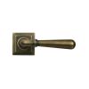 Burnished Brass Newbury Lever on Rose Set (Square) - Unsprung