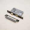 2.5" CE 3 Lever Bathroom Lock FD60 - Black Nickel