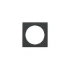 Zoo Hardware Spare square rose (turn & release) - Oscuro Matt Black