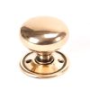 Polished Bronze 49mm Mushroom Mortice/Rim Knob Set