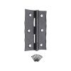 Spike Butt Hinges Medium Matt Black