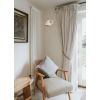 Hammered Brass Brindley Wall Light in Flock