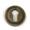 Burnished Brass Round Euro Escutcheon (Plain)