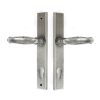 Pewter Cottage Slimline Lever Espag. Lock Set
