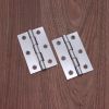NON CE Mild Steel Butt Hinges - Polished Chrome