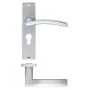 Zoo Hardware Amalfi lever on euro backplate - Satin Chrome