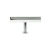 Millhouse Brass Pennington Hexagonal T-Bar Cabinet Knob Handle - Polished Chrome
