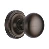 Heritage Brass Mortice Knob on Rose Hampstead Design Matt Bronze finish