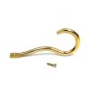 Polished Brass Anchor Coat Hook