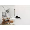STATUS Texas Lever Door Handle on Round Rose - Matt Black