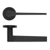 Zoo Hardware Gio Lever On Round Rose - Oscuro Matt Black