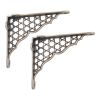 Honeycomb Shelf Bracket Matt Antique (Sold in Pairs)