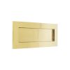 Jedo Plain Letterplates 250x76mm Polished Brass - By Frelan Hardware - JV36SPB