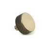 Aged Brass Brompton Cabinet Knob - 38mm (No rose)