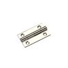 Zoo Hardware Solid drawn brass butt hinge - 38 x 22 x 1.3mm - Polished Nickel