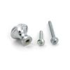 Polished Chrome Hammered Cabinet Knob - Small
