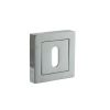 STATUS Key Escutcheons on S4 Square Rose - Polished Chrome (Pair)