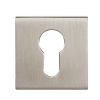 Tupai Rapido Curva/QuadraLine Euro Escutcheons on Square Rose - Pearl Nickel (Pair)