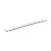 Millhouse Brass Long Wide Cabinet Handle Backplate 128mm - Polished Chrome