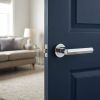 Complete Hex Door Handle Pack - Internal Doors - Polished Chrome - 64mm / 3-inch Hinges - JE-C1B-PC