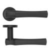 Zoo Hardware Aldo Lever On Round Rose - Oscuro Matt Black