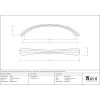 Black 7" Shell Pull Handle