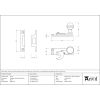 Black Prestbury Sash Hook Fastener