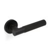 Valli Antonio Citterio Lever on Round Rosette (Zigrinato) - Matt Black PVD