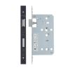 Zoo Hardware 2 Piece - DIN bathroom - 78mm c/c - backset 60mm - Black