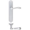 Zoo Hardware Arundel Lever Latch Furniture - Long Plate - Satin Chrome